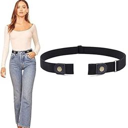 No Buckle Comfortable Elastic Stretch Belt for Women Fits waist Invisible Buckless Belt for Jeans Pants-image-61