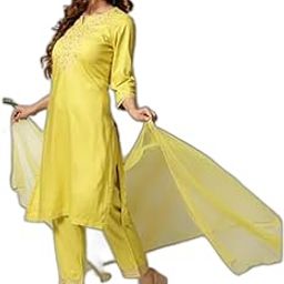 Women's Rayon Salwar Suit Set-image-45