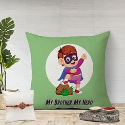 The Purple Tree Rakhi Cushion Gift Set for Brother, Rakhi for Brother(1 Filled Cushion, 1 Rakhi, Roli chawal) Rakshabandhan Gift for Brother, Best Rakhi Gift for Brother bhai Men CR6-image-20