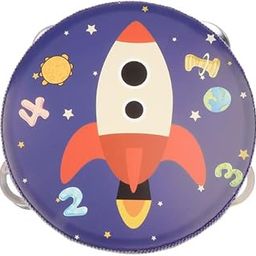 THE STYLE SUTRA® Cartoon Hand Held Tambourine Kids Musical Educational Toy Rocket | Educational | Music & Art-25