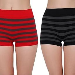 Women's Spandex Seamless No Panty Lines Boyshort Panty,Free Size (Pack of 2)-picture-14
