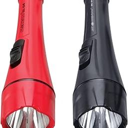 GLOBEAM Model 54 LED Torch Operated with 2 AA Size Batteries Unique Design Attractive Body Pack Of2 (Battery are Included)-26