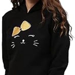 Bow Kitty Black Sweatshirt-image-52