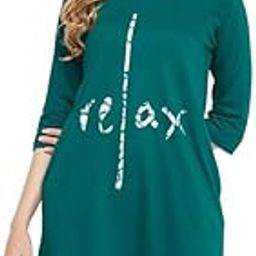 Women's Cotton Knee Length Casual Relaxed Night Gown-image-25