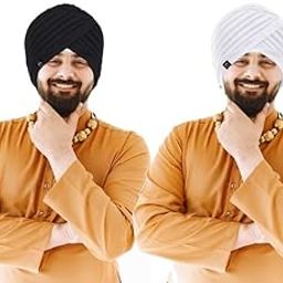 2 Piece Readymade Sikh Turban Original Wedding/Marriage Pagri for Shaddi-image-92