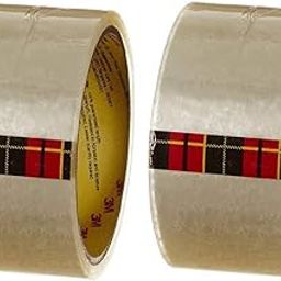 3M Scotch BOPP Packaging Clear Tape (Transparent) | 48mm x 50 Meter | Pack of 2 | for Packaging, Decorating and DIY-23