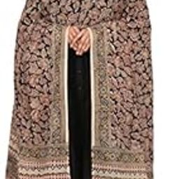 Women's Hand Block Printed Cotton Kalamkari Dupatta (Black-2.5 Meters)-image-25