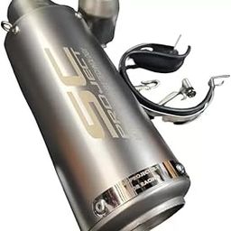 Universal Bike Exaust Silencer for Yamaha/KTM/Pulsar/Honda/Hero/KTM duke Sport Bike Segmnet | Universal For Bike R15 Slip-on Exhaust System (Aluminum)-19