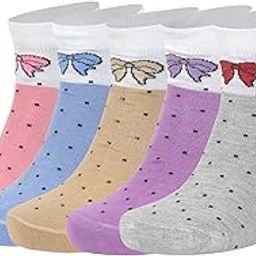 Women's Assorted Butterfly Printed Low Ankle Socks, Pack Of 5 Pairs Multicolour-10