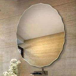 TINITALO Frameless Decorative Mirror Glass for Wall Mirror Bathrooms Home Mirror Decor Size : 18 x 18 Inch QG 136 (Unframed, Octagonal, Silver)-picture-31