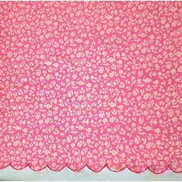 Gouraiya Women's Rayon Viscose Floral Printed Running Dress Material Fabric with Scalpinh Work for Kurti/Kurta Top/Salwar Suit/Shirt/Skirt || PRECUT by Yard, 36 Inch Width (Pink, 3.5 Yard pre Cut)-image-1