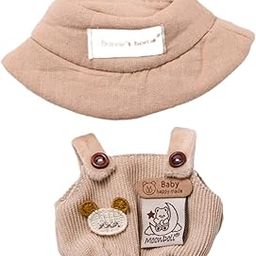 Enakshi® 17 cm Miniature Doll Pants Adorable Cute Doll Clothing Age 5-7 8-10 Kids Toy Brown Pants with Hat-image-40