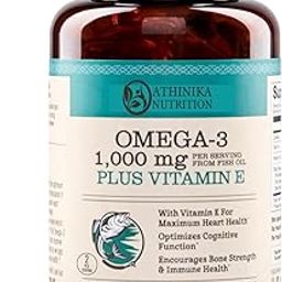 Extra-Strength Omega 3 Fish Oil Supplement - 1000mg per Serving - 600 EPA & 400 DHA and Vitamin E - Support for Heart & Brain Health - Lemon Flavor, GMO-Free - 180 Softgels[3-Month Supply]-29