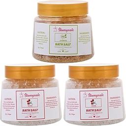 ILLUMYNATE Combo Jasmine & Rose Bath Salt 250g for Body Muscle Pain Relief for Men & Women (Pack of 3)-image-17