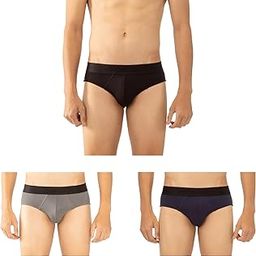 Mens Modal-Stretch Briefs (Pack of 3)-image-4