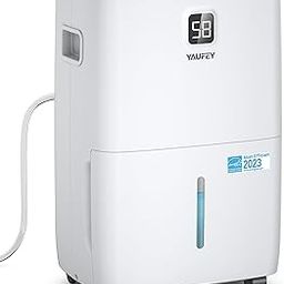 Yaufey 120 Pints Most Efficient Energy Star Dehumidifier for Home, Basement and Room up to 6000 m², with Drain Hose, Timer, Intelligent Moisture Control and Large Water Tank-image-27