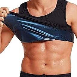 BASOYF! Sweat Shaper for Workout Sauna Top Vest (Pack 1) Free Size | Helps To Loss Weight Quickly | T-Shirt | Highly Recommended in Cardio, Strength & Fat Loss Excerice.-image-14