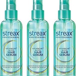 Streax Professional VitaRiche Gloss Hair Serum 200 ml x Pack of 3-7