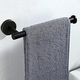 LUXIUR Towel Hanger for Wash Basin, Bathroom and Kitchen Sink Stand, 304 Grade Stainless Steel Towel Ring, Napkin Holder, Matte Black-image-56