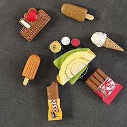 DT DECTONE Set of 7 Unique Fridge Magnet Chocolate Ice Cream Dosa Miniature Food 3D Fridge Magnet Best Souvenir Gift 100% Made in India-image-31
