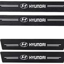 Kidoca® 4PCS Car Door Carbon Fiber Sill Edge Anti-Scratch Guard Protector Accessories Compatible for Hyundai Venue, Creta, Alcazar, Aura, Kona, Verna, i10, i20, Xcent, Santro, Accent, Ioniq, Exter-11