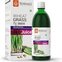 Krishna's Wheatgrass Juice - 1000 ML | Wheat Grass juice 9th day picked wheatgrass leaves | Pure, Natural and Ayurvedic Juice-image-7