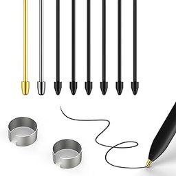 Metal Nibs/Tips Replacement For Samsung Galaxy Tab S10+/S10 Ultra/S9/S9Fe+/S9 Ultra/S8/S8+/S8 Ultra/S7/S7 FE/S6/S6 Lite/S22/S23/S24 Ultra S Pen,Nibs/Tips+Clip+Organizer (2+6 Pcs Set),Assorted-15