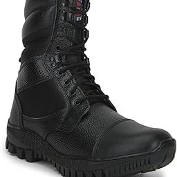 Freedom SOLDIER-01 Lacing Safety Shoes for Men | Leather Sole| Water Resistance |Padded Foam Insole| Comfortable for All Weather | Shock Absorber|-image-61