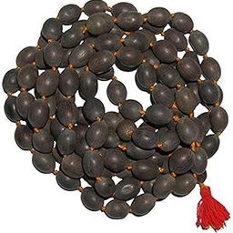 Devine Vrindavan 108 Big Lotus Seeds Kamal Gatta Japa Mala for Laxmi Pooja & Wearing - Grey | Kamalgatta Mala Original for Japa with 108 Beads-image-24