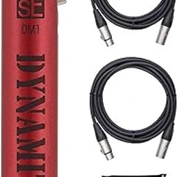 sE Electronics DM1 Dynamite Active In-line Microphone Preamp with 28dB Gain Bundle with 2 20-FT XLR Microphone Cables and 7-Pack Cable Ties-picture-21