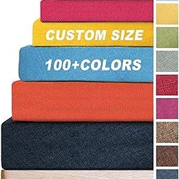 GOUHOME Custom Bench Cushion, Bay Window Seat Cushions Indoor, 50D High-Resilience Foam Cushions, 6 Fabrics, and 100+ Colors to Choose from with Non-Slip Bottom and Zipper for The Church Bench-image-79