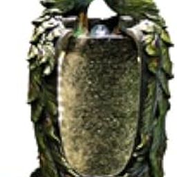 Royal Fountain Peacock Themed LED Indoor Water Fountain with Glittering Waterfall Panel and Decorative Feathers for Home, Living Room Or Gift Décor (Pack of 5)-image-77