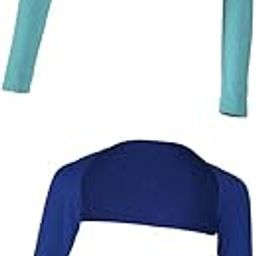LICHTS®2Pcs Elegant One-piece Blue Long Sleeve Arm Cover Shrug Hijab Muslim|Clothing, Shoes & Accessories | Cultural & Ethnic Clothing | Middle East|2 Pieces Muslim Arm Cover Shrug-image-22