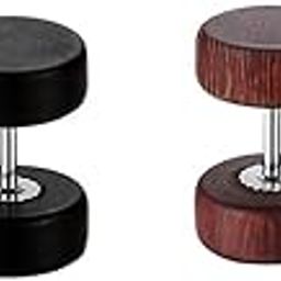 2 Pair Men Women Wooden Button Stainless Steel Screw Back Stud Earrings 10mm-image-61