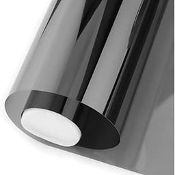 Cosmos Star One Way Mirror Privacy Window Film Daytime Privacy Film,Heat Control Anti Uv Reflective Static Cling Window Tint Home & Office(20"X80" Inches,Light Black Film)- Self-Adhesive,Door-image-65