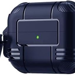 Amazon Basics Tough Rugged Shockproof with Lock Cover Case Compatible with Airpods Pro 2 / Airpods Pro GEN-2 (2022) - Blue-27