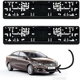 Autokaar Car Number Plate Frame Cover Black for HSRP Plate Set of 2 Front and Back Universal for Maruti Suzuki Ignis/Spresso/SX4/Ertiga/WagonR/Celerio/Invicto/Ciaz/Ritz/Zen-32