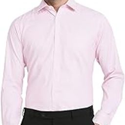 Men Slim Fit Structure Pattern Poly Cotton Blend Semi Cutaway Collar Full Sleeve Formal Shirt-image-20