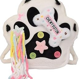 ™ Cat Plush Backpack Versatile Daypack Cute Soft Casual Portable Crossbody Bag Black-image-64