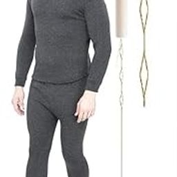 revexo Winter Wear Men's Poly Cotton Thermal Set (Round Neck Upper/Top + Lower/Trouser) Set of 01-picture-47