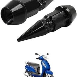 LOVMOTO Universal Spiked Valve Caps,Aluminum Alloy Dustproof and Waterproof Tire Valve Stem Caps, Suitable for Cars, Trucks and Motorcycles (2PCS Black) Comfortable with Acc-ess-image-32