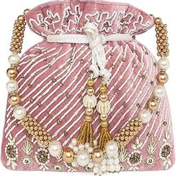 Potli Purses for Women Handmade Evening Handbag Stylish Bridal Fashion Wristlet Bag for Girls-image-48