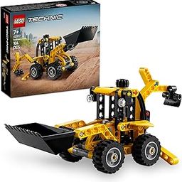 LEGO Technic Backhoe Loader Construction Toy Vehicle Set 42197 Building Blocks Toys for 7+ Gift for Boys and Girls-1