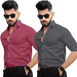 pinkmint Cotton Blend Casual Shirt for Men Combo Shirt for Formal Wear, Regular Home Wear-picture-39