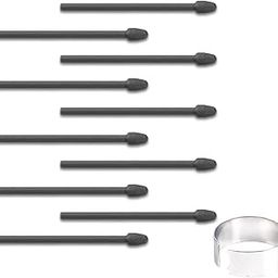 10 Pcs Marker Pen Tips Replacement For Boox Pen Plus, Pen2 Pro, Max Lumi2,Note Air2,Note5,Nova Air C Stylus,Triangular Pen, And Softerround-Shaped Stylus Tip, Nib (10 Pcs/Black)-10