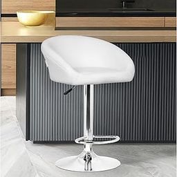 Da URBAN® Mini Height Adjustable & Revolving Bar Stool/Kitchen Chair (White) (1 Pc)-image-39