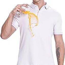 Men's Anti Stain Water Repellent Anti Odor Modal Solid Polo T-Shirt | Half Sleeves Collared Neck Tailored Fit Stretchable and Breathable Cotton Rich Casual wear | Available in Plus Sizes-image-39