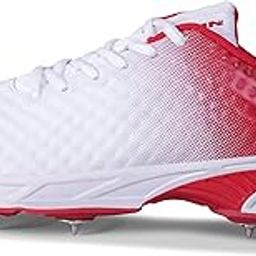 Crick-1000 Cricket Shoes for Men| Mesh & TPU Upper| Cushioned Molded PU Insole| Durable Phylon & Rubber Outsole with Metal Spikes| High-Performance Bowling Cricket Shoes| Sports Shoes-picture-43