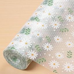 Style Keepers Non Adhesive Shelf Liner for Kitchen Cabinets & Drawers – Waterproof EVA Fridge Mat with Leaf Print – Cuttable, Reusable, Non Slip Drawer Liner Roll (Green Leaf, 45 x 125 cm)-image-4