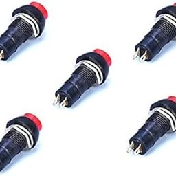 ESPtronics 10 Pcs Push On Off Switch Bike and Car Horn AC DC Switch 2 Pin On Off Push On Off Button Switch for Toy Car-5